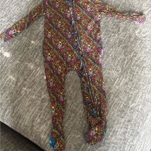 Posh Peanut Lisa Frank Collaboration Line Multicolor Baby Footie Pajamas 6-9m